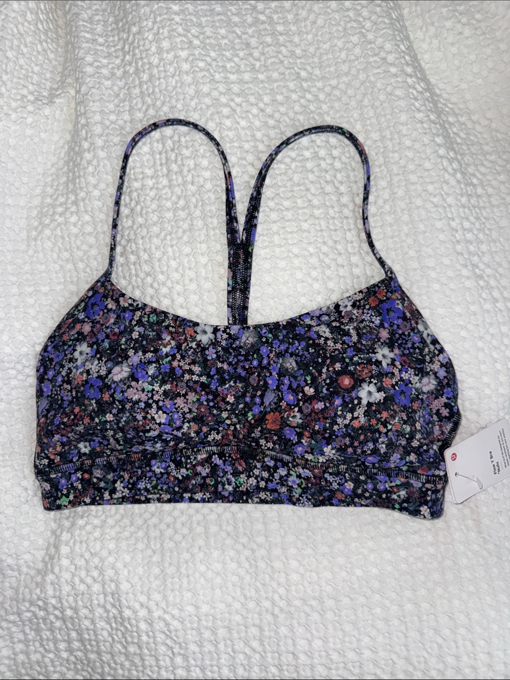 Lululemon Floral Print Flow Y Bra